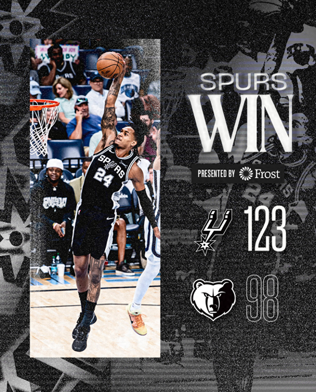 文班亚马三节打卡砍25+15+7盖帽 马刺逼近联盟第一