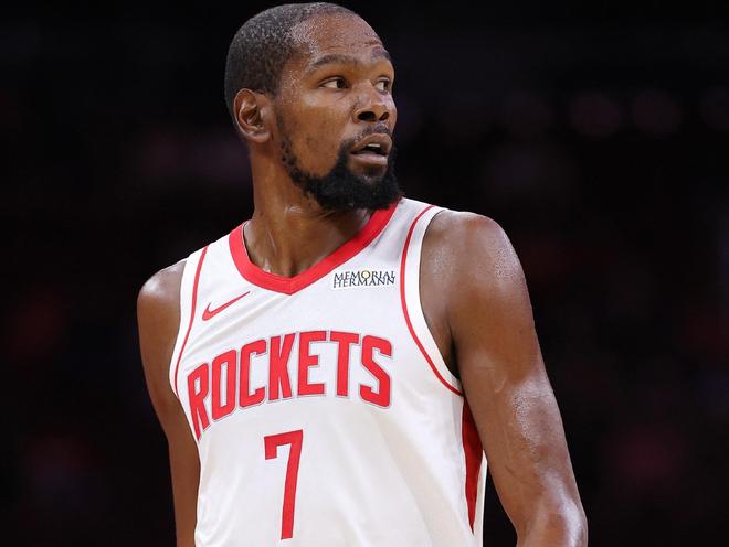 杜兰特右膝挫伤出战成疑 湖人双星缺席迎战火箭